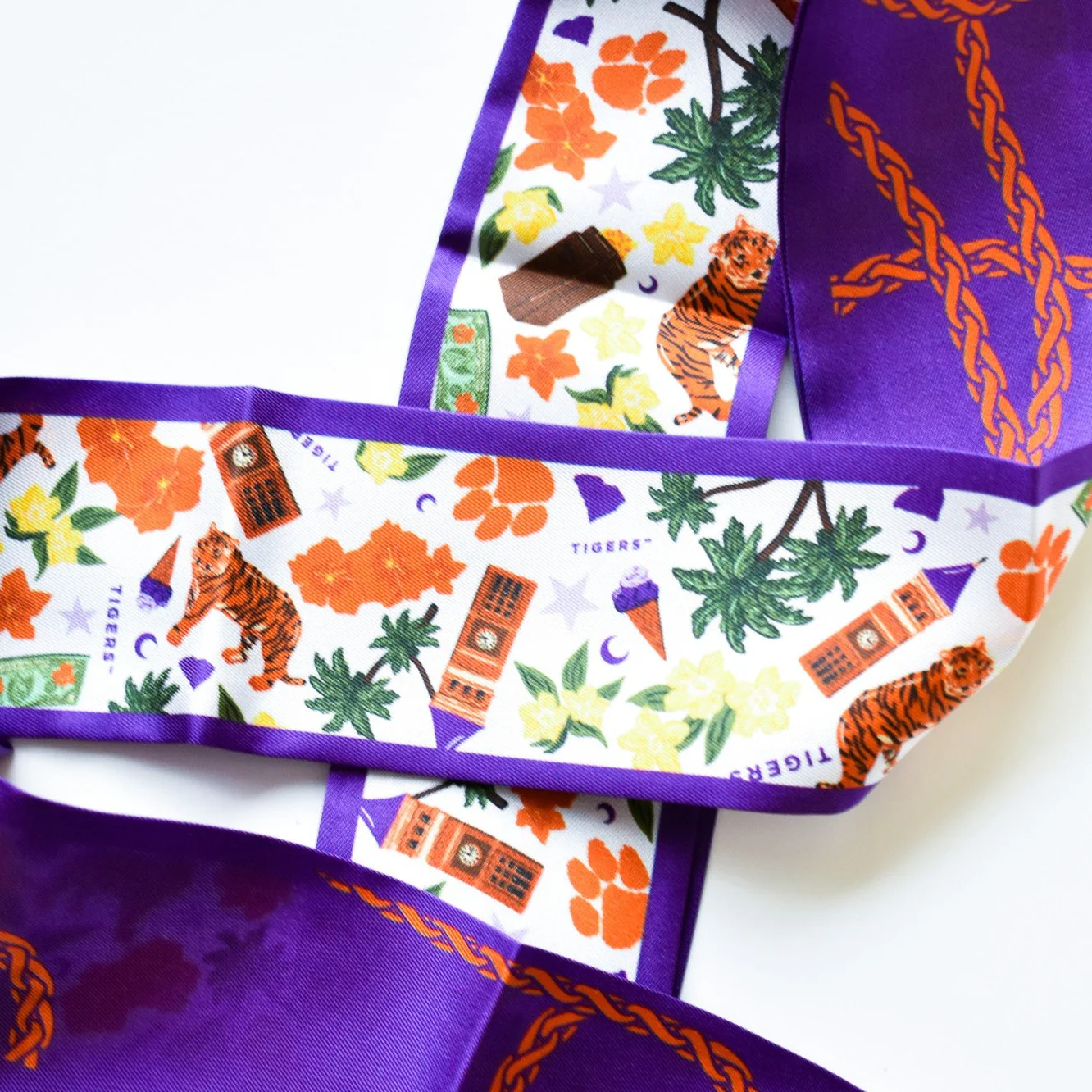 Clemson Skinny Scarf