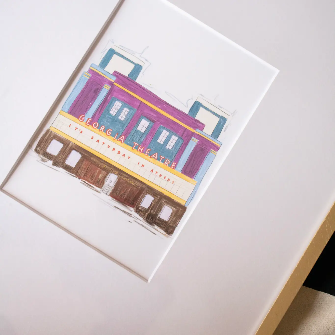 Georgia Theater Art Print