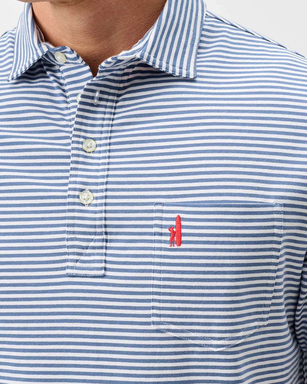 Jacks Stripe Original 4-Button Polo