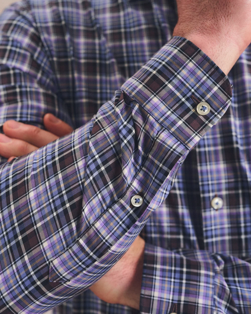 MERCED MULTI CHECK Top Shelf Cotton Button Down Shirt