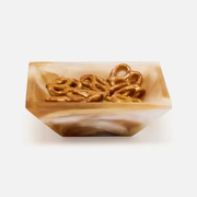 Olena Amber Swirled Snack Bowl Single