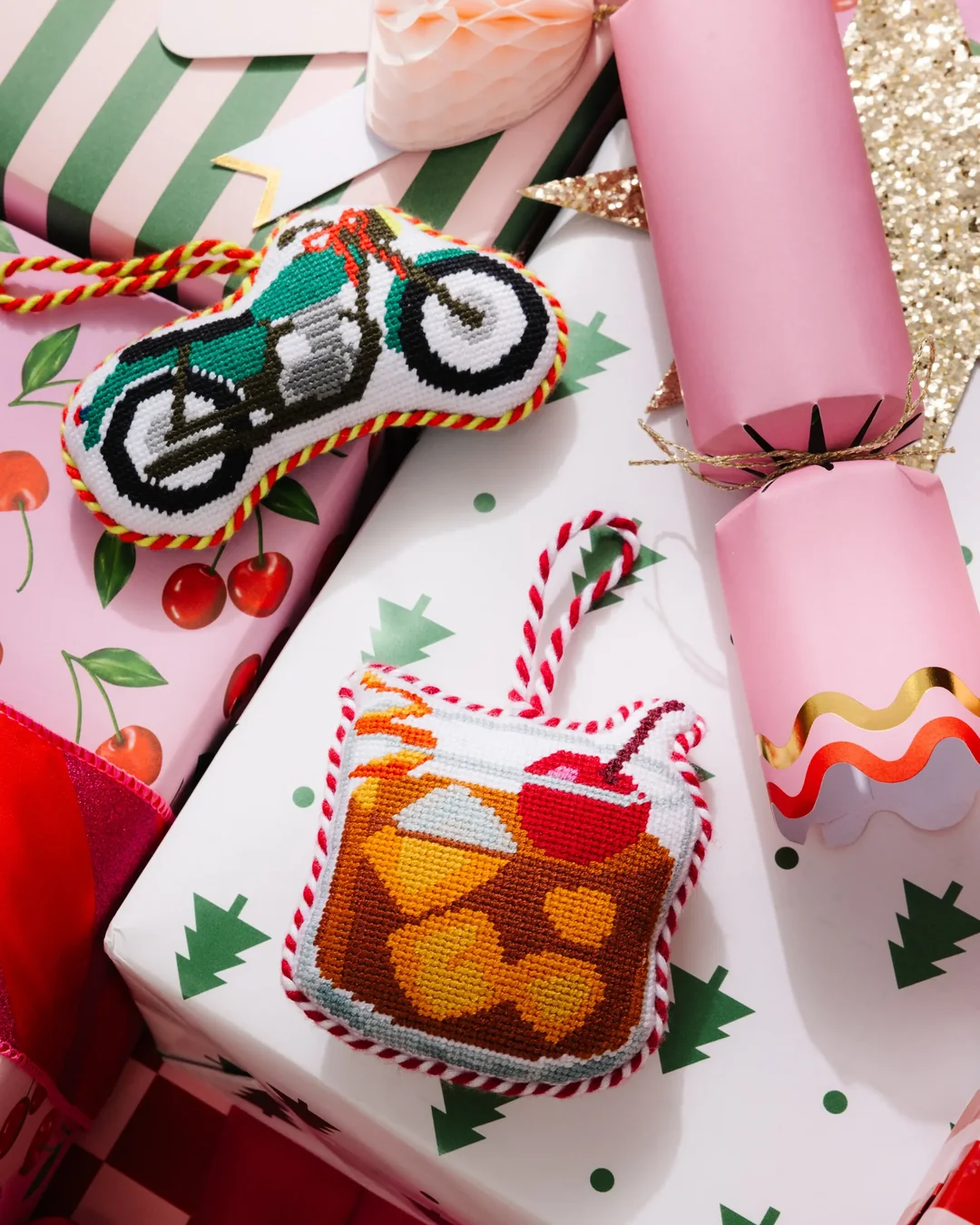 Old Fashioned Needlepoint Ornament