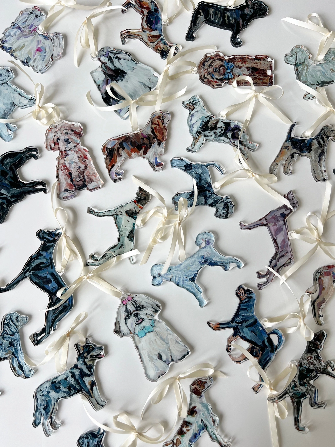 Apricot Poodle Acrylic Ornament