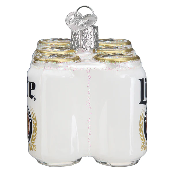 Miller Lite 6 Pack Ornament