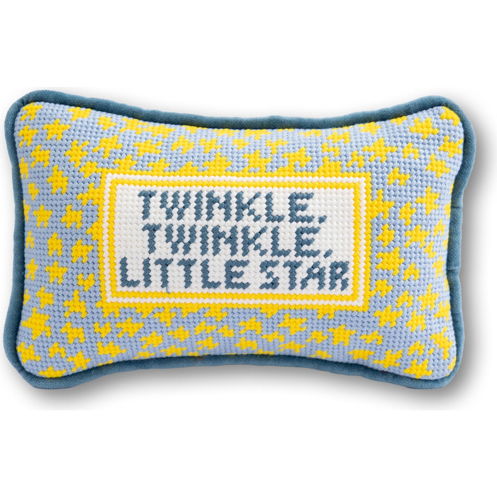 Twinkle Twinkle Mini Needlepoint Pillow