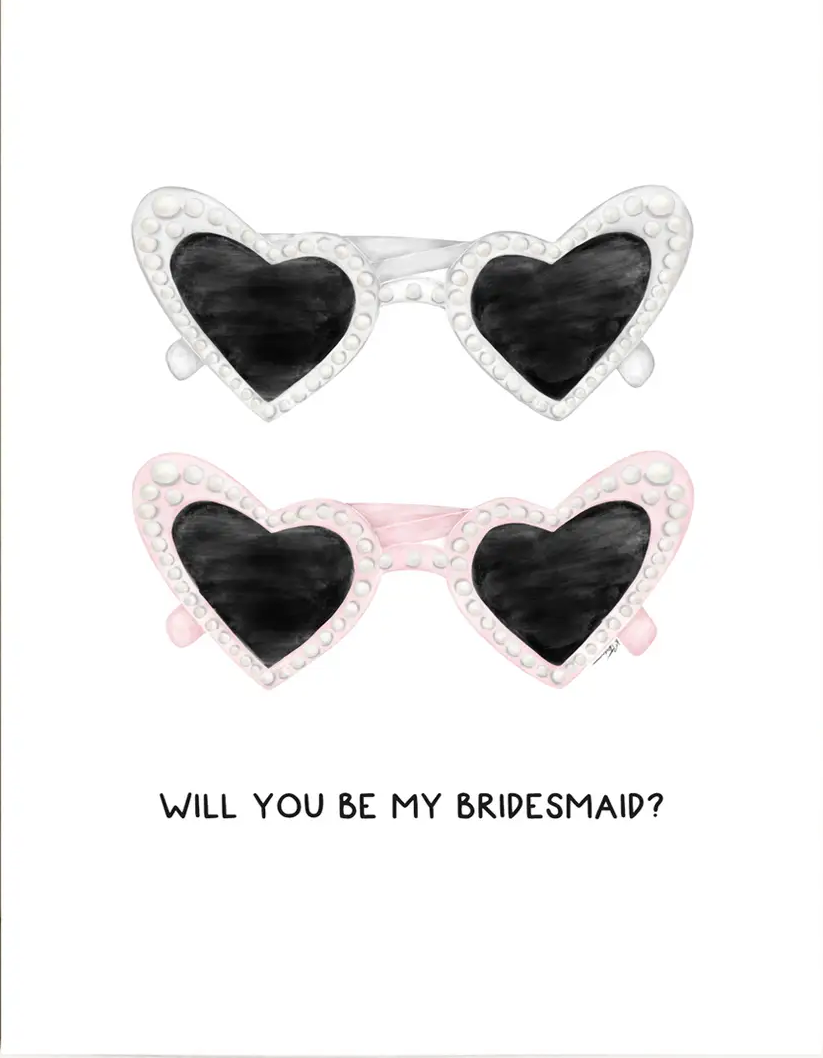 Will You Be My Bridesmaid / Maid of Honor Notecard Set