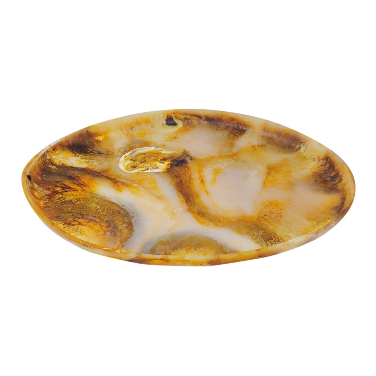 Tortoiseshell Resin Tray Dia 23.6"