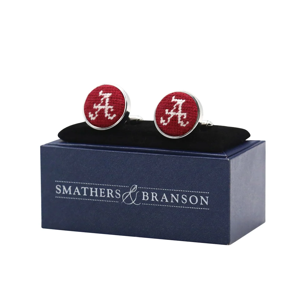Alabama Needlepoint Cufflinks