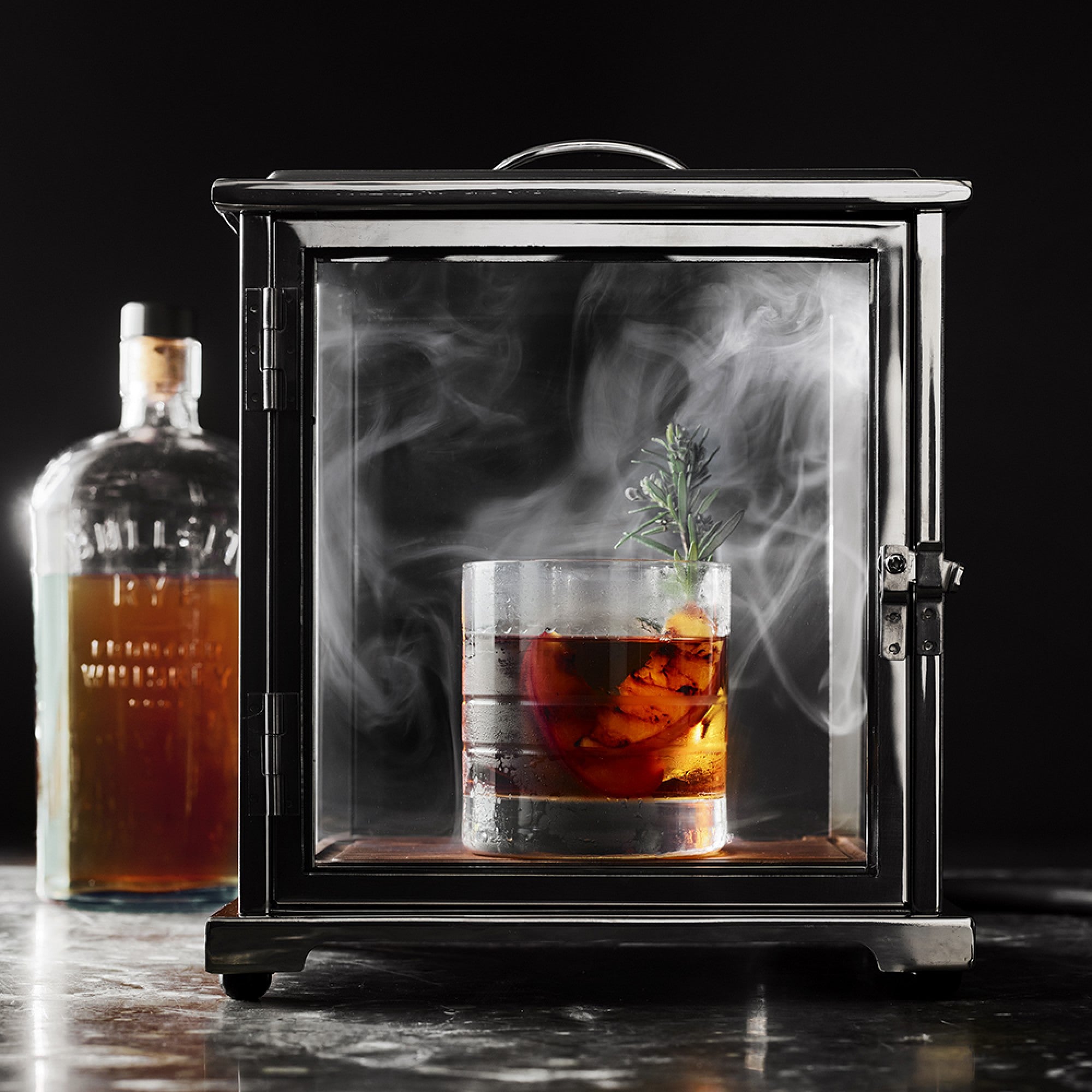 THE SMOKING BOX™ W/ HANDHELD SMOKER