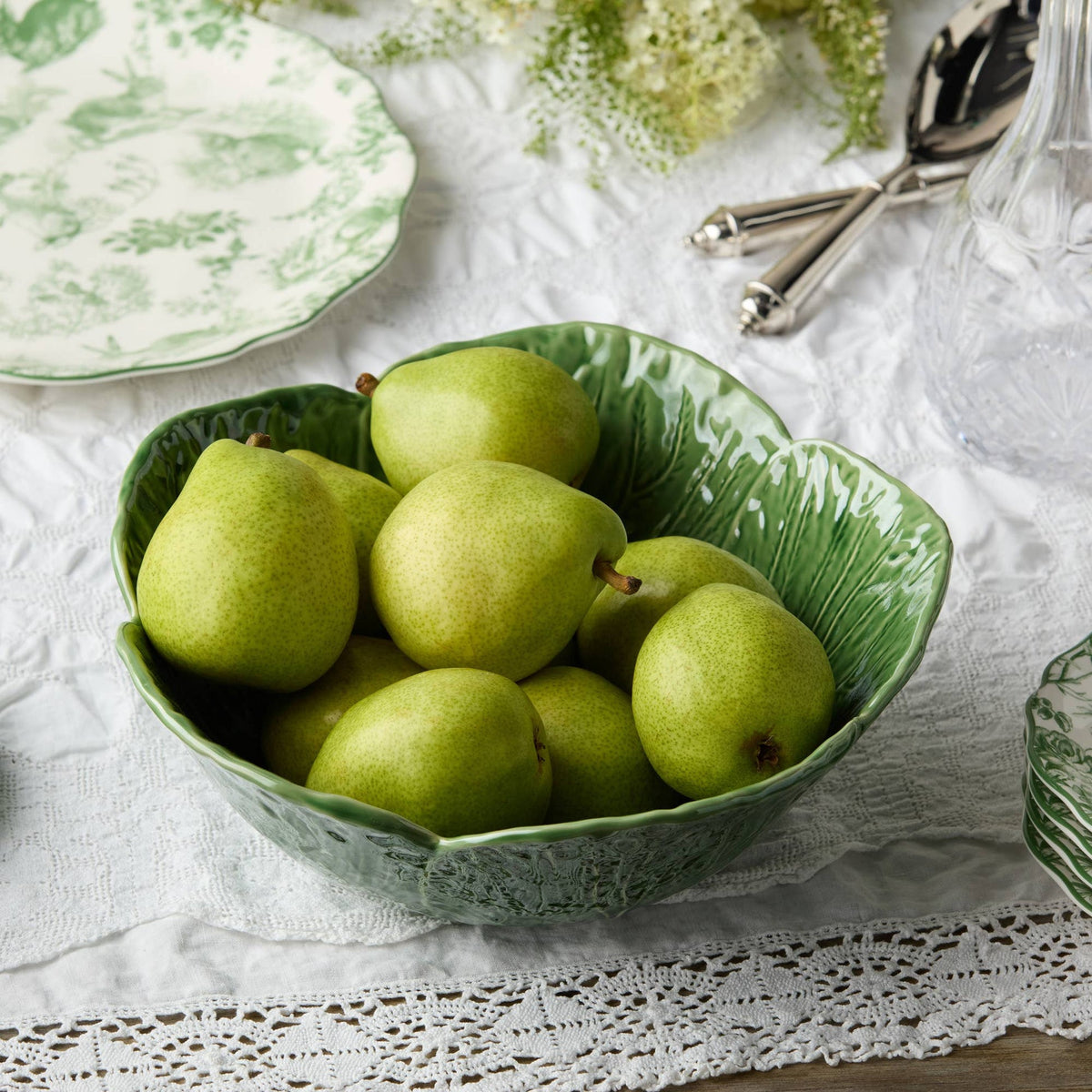 Le Jardin Cabbage 12.75" Deep Bowl