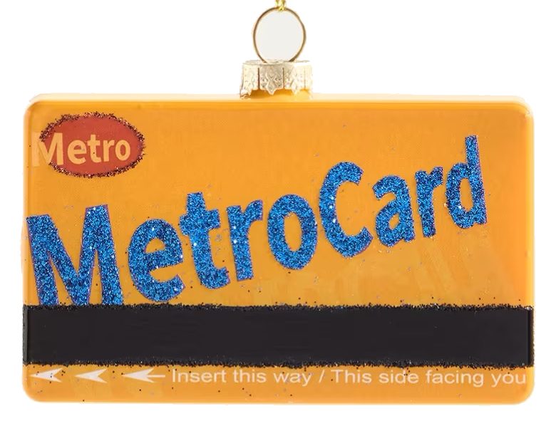 Metro Card Ornament