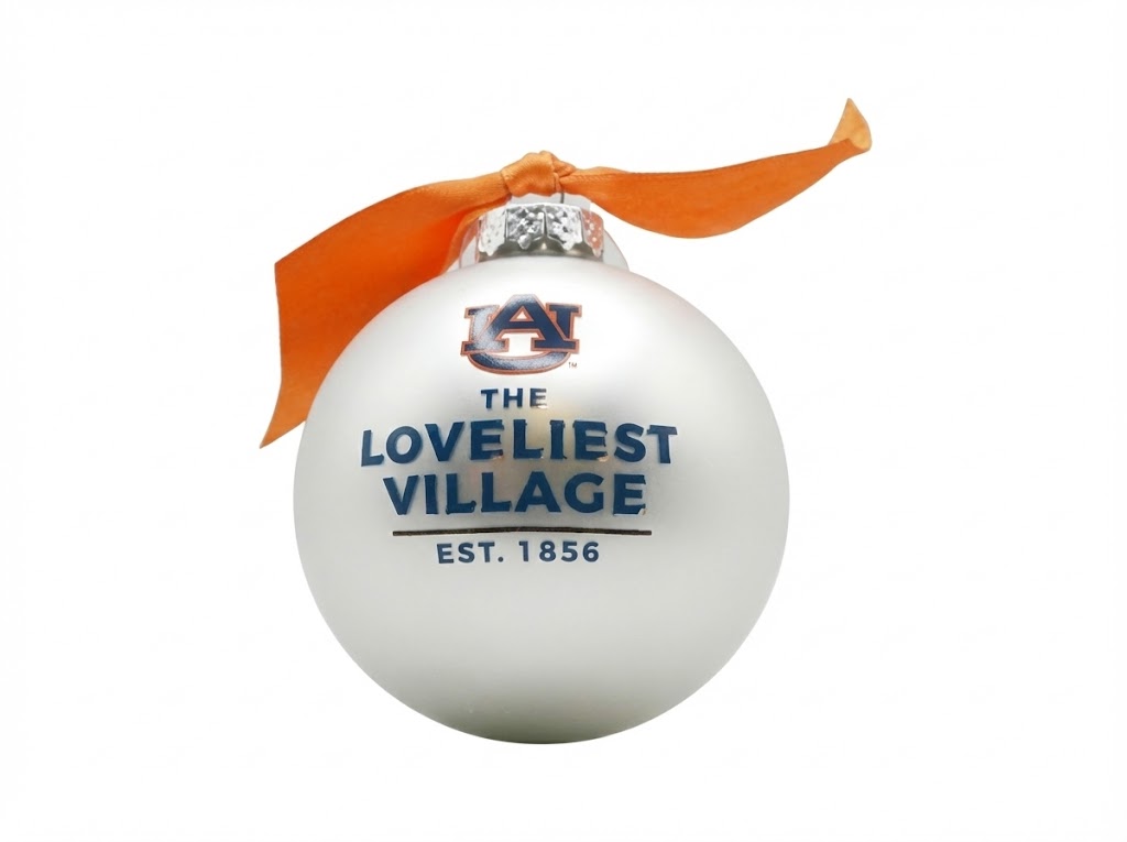 Auburn Landmark Glass Ornament