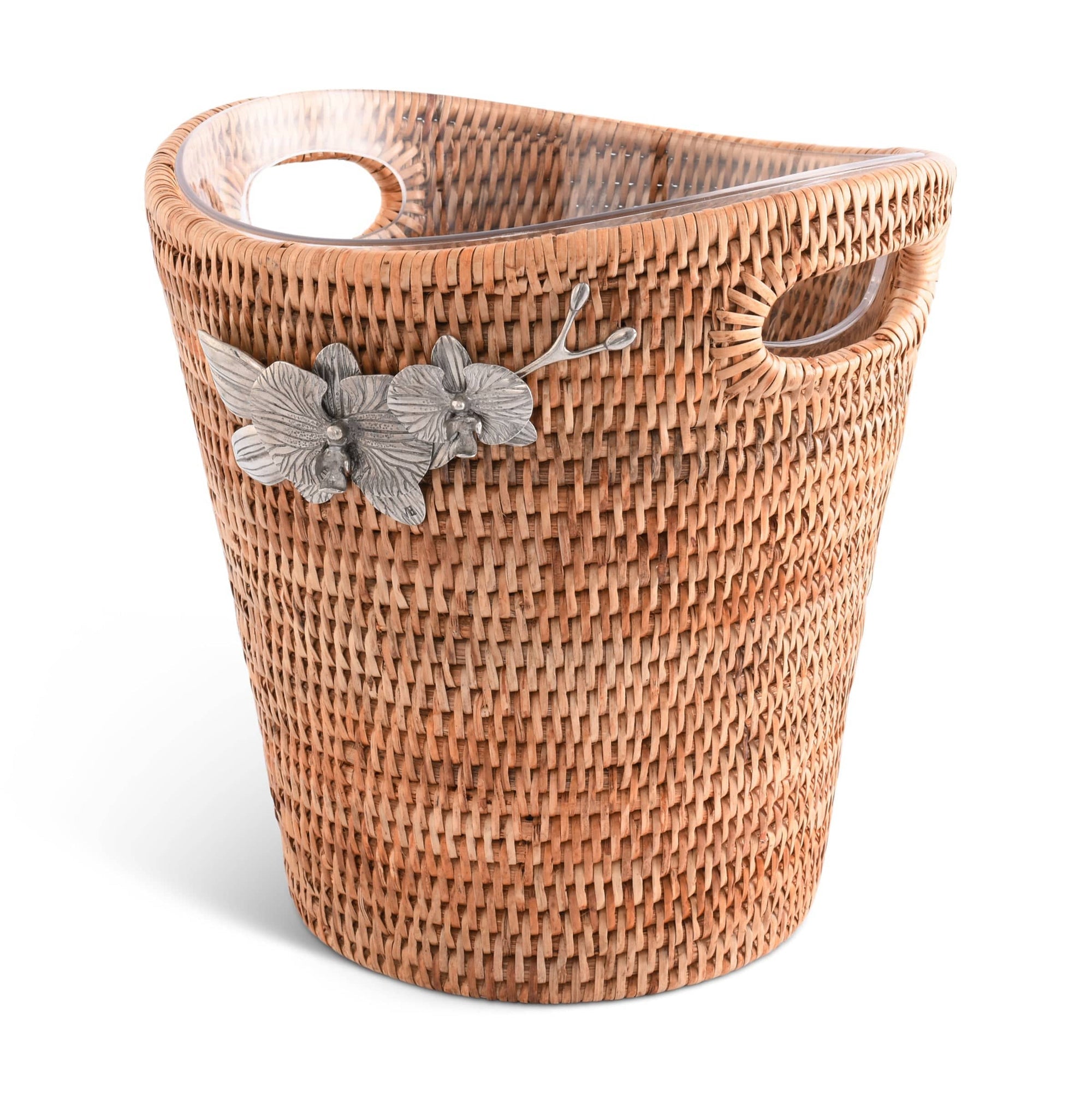 Orchids Rattan Ice Bucket