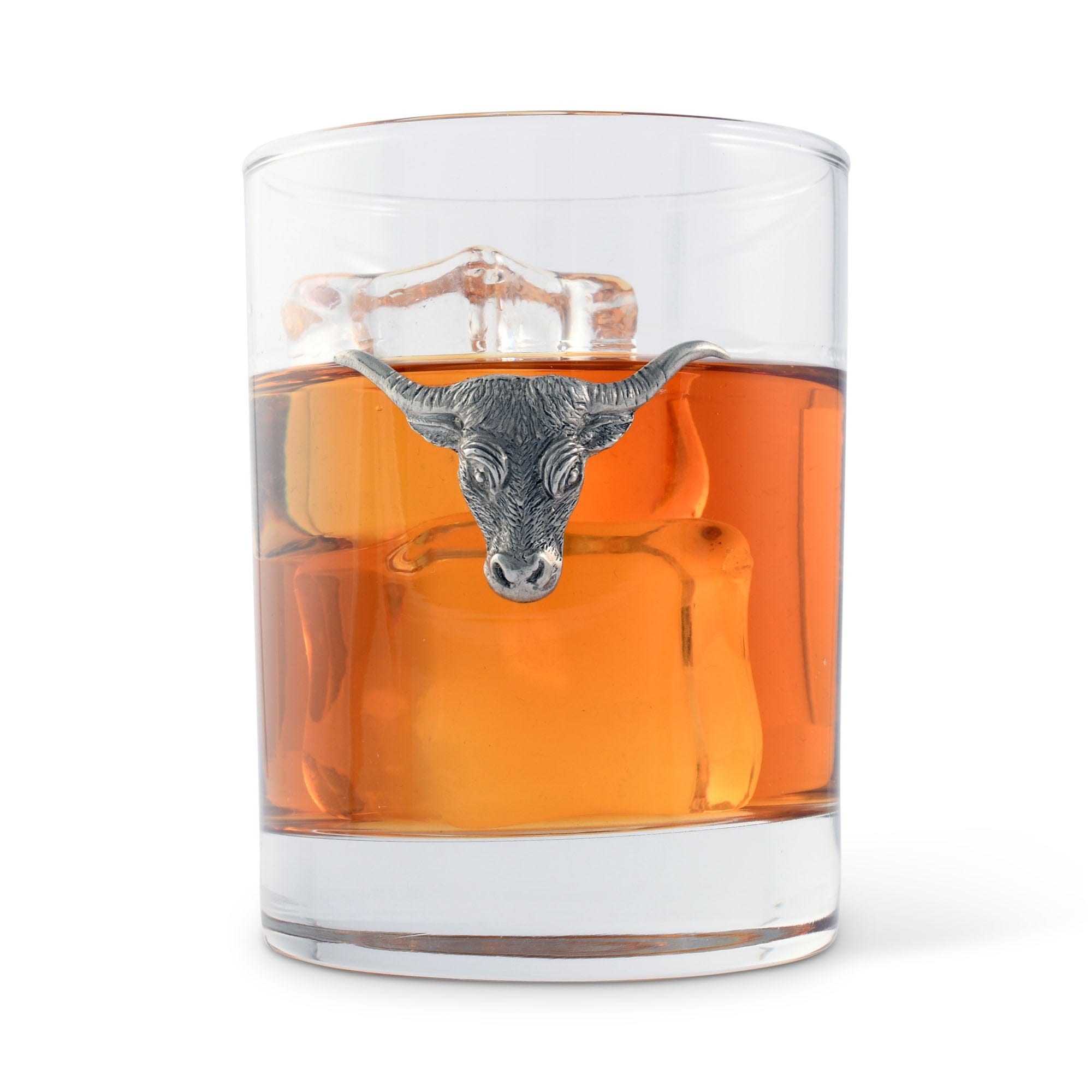Texas Longhorn Double Old Fashion Glass