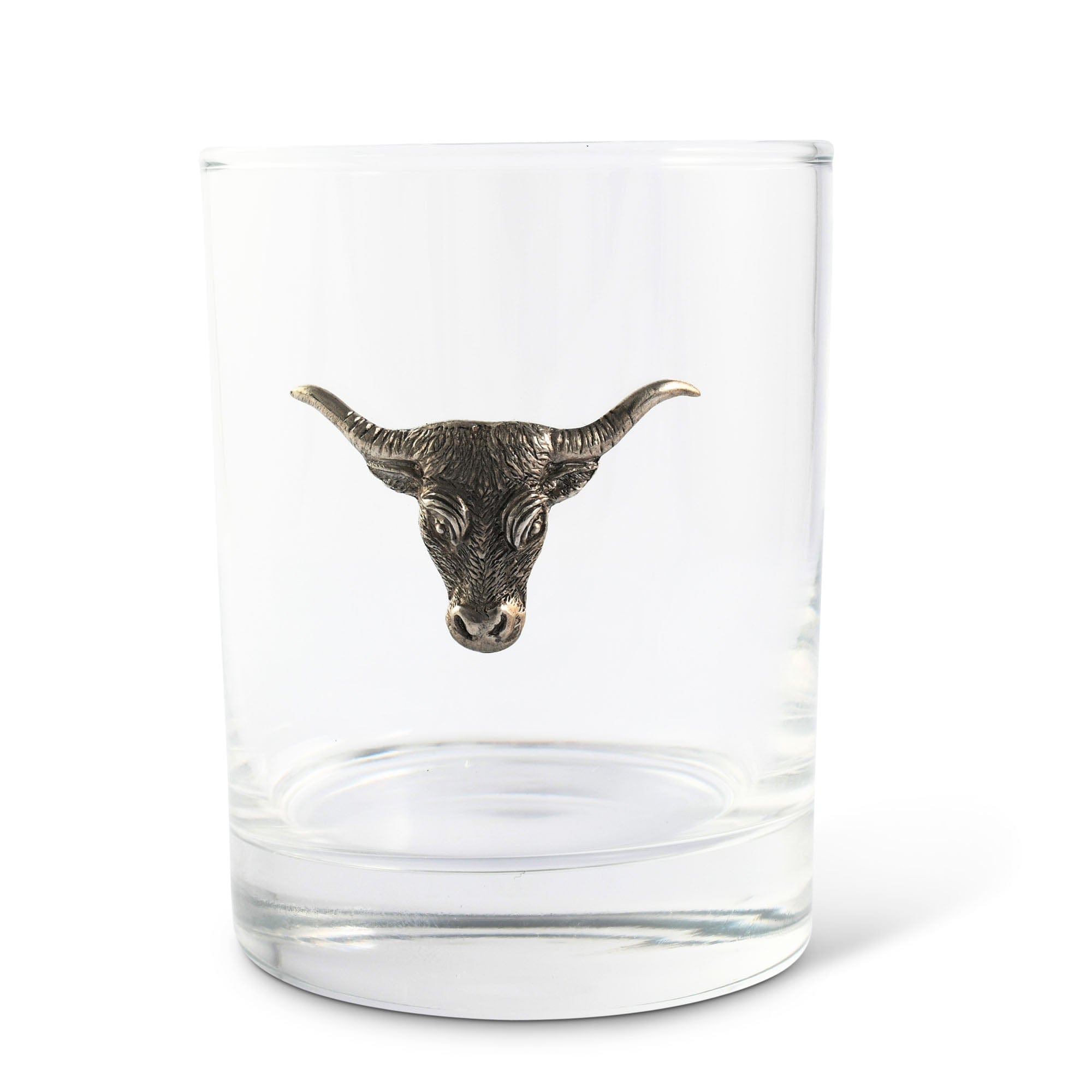 Texas Longhorn Double Old Fashion Glass