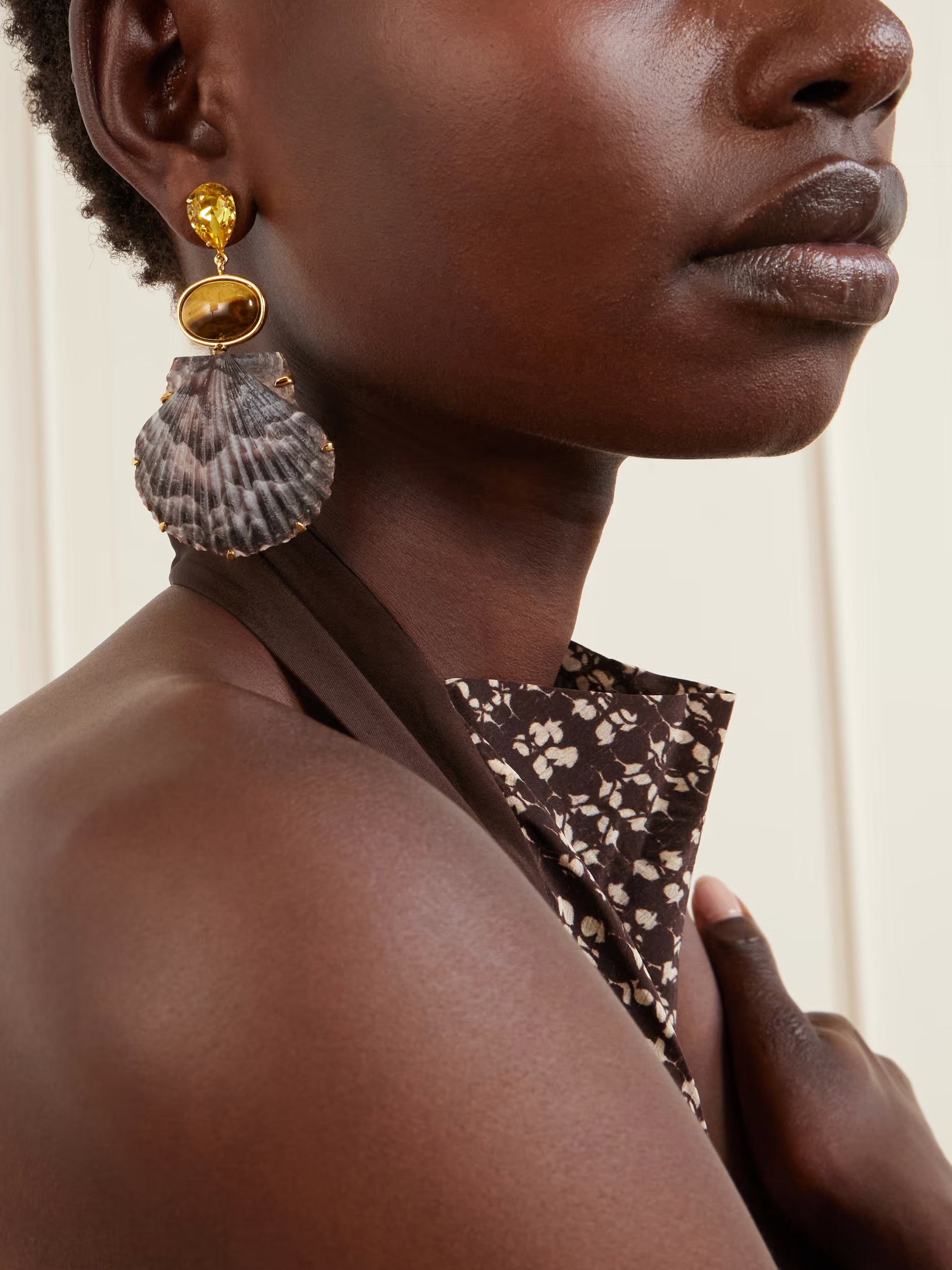 Augustine Earrings - Tigers Eye