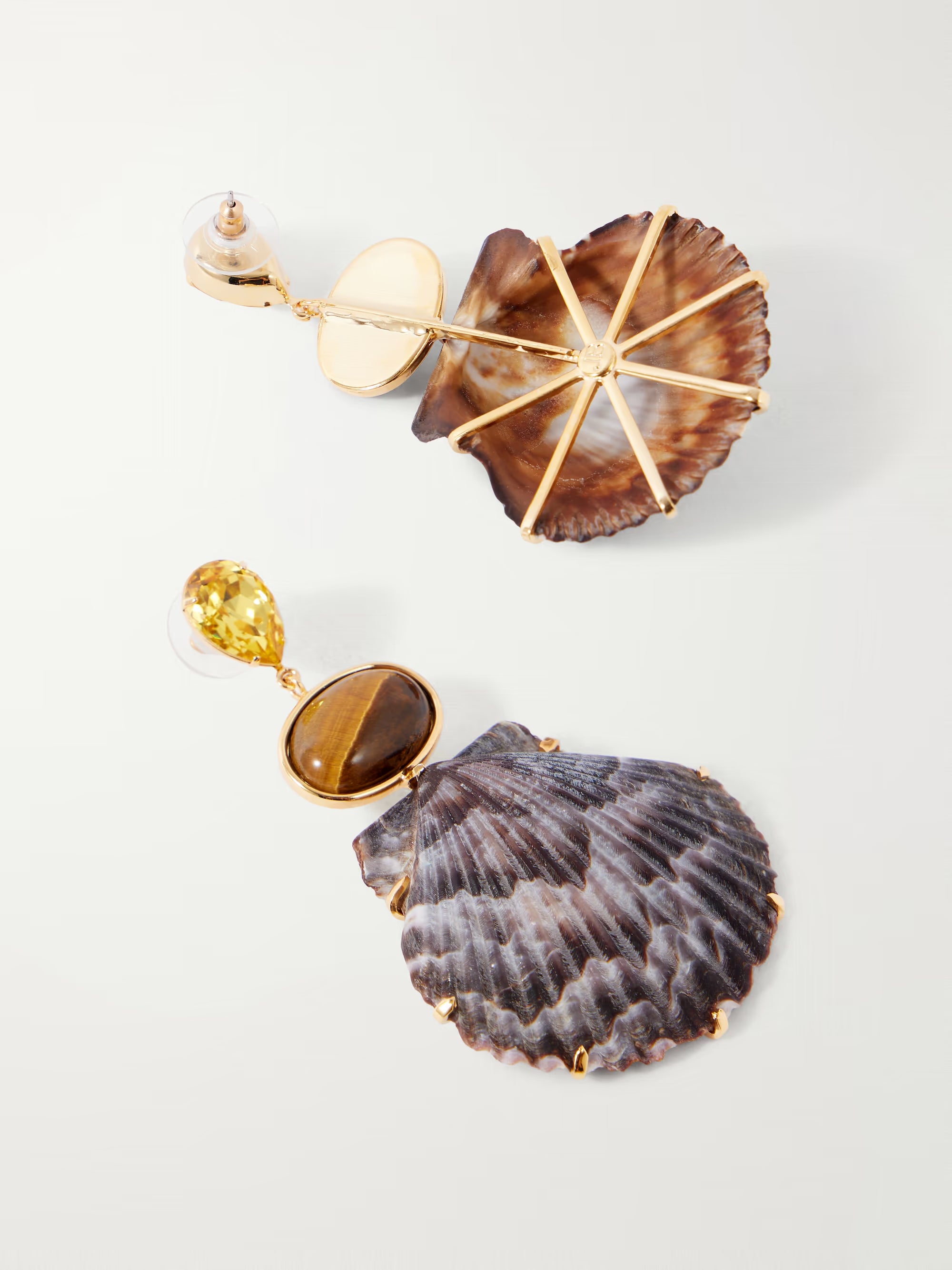 Augustine Earrings - Tigers Eye