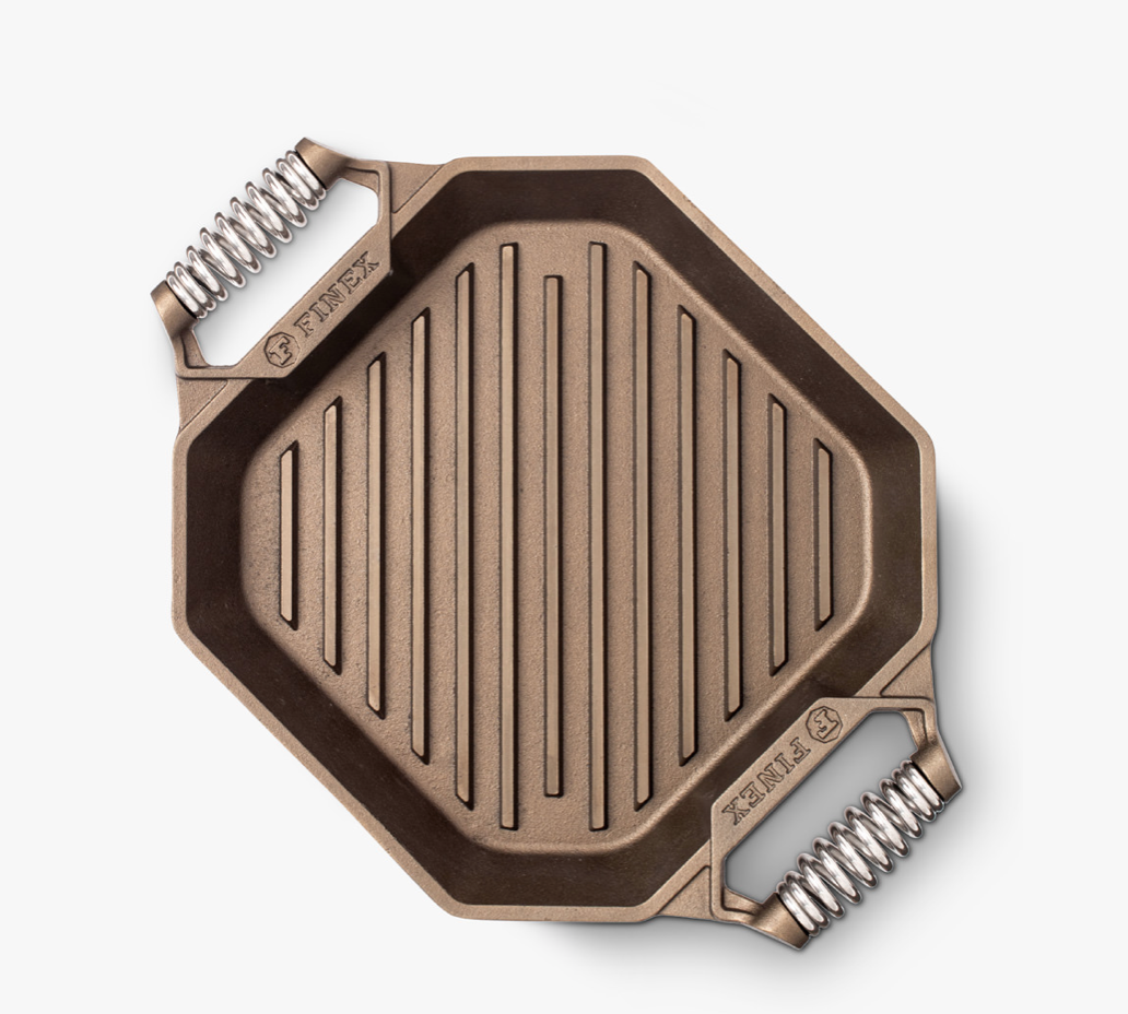 12 inch Cast Iron Double Handle Grill Pan