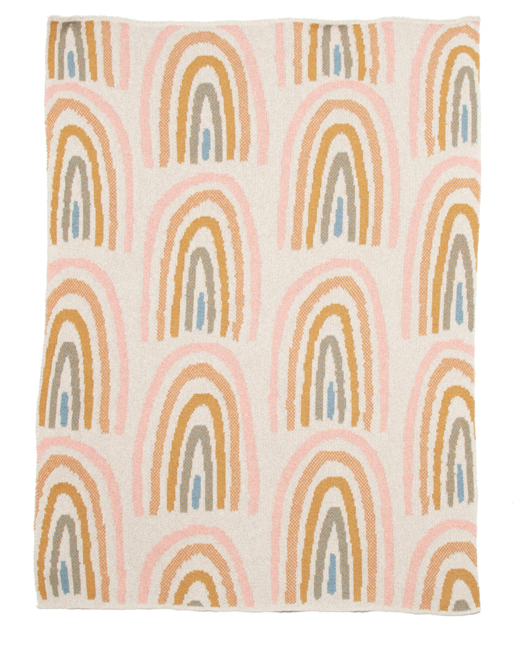 Baby Rainbow Throw - Pink