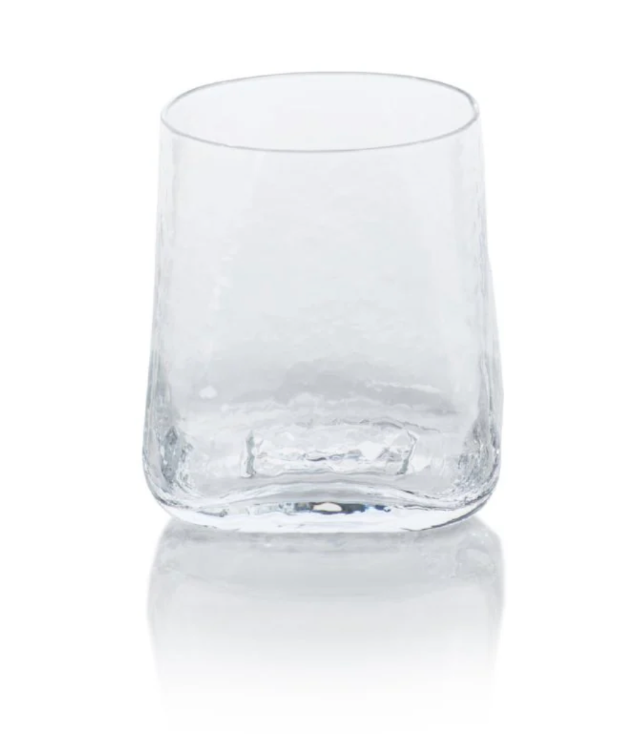 Kallos Hammered Rock Glass