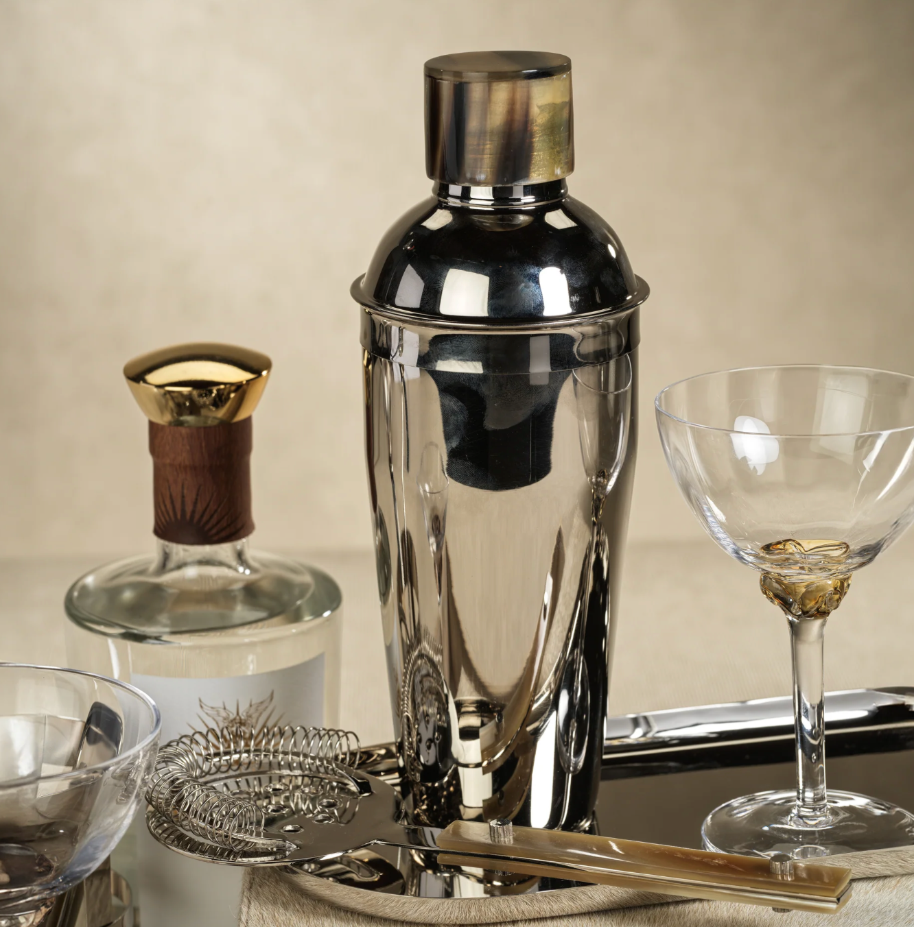The Berkeley Cocktail Shaker w/ horn cap