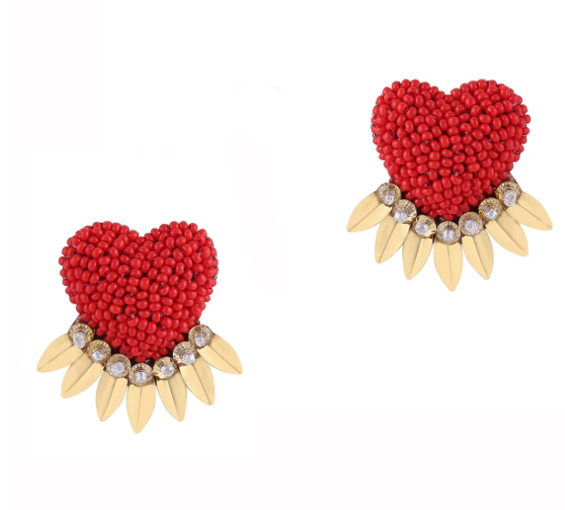 Danika Earrings Red