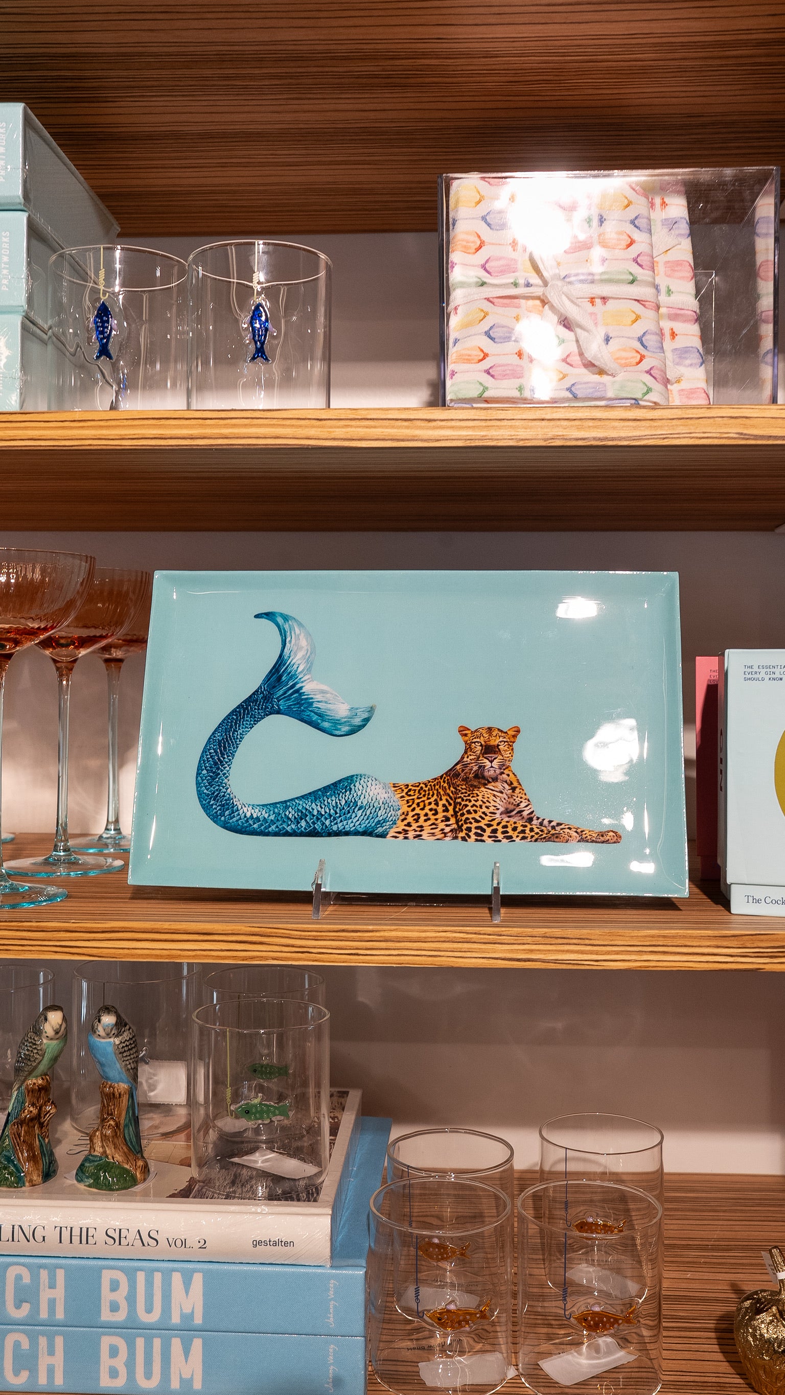 Plateau Rectangulaire Pin-up Tray (Mermaid Cheetah)