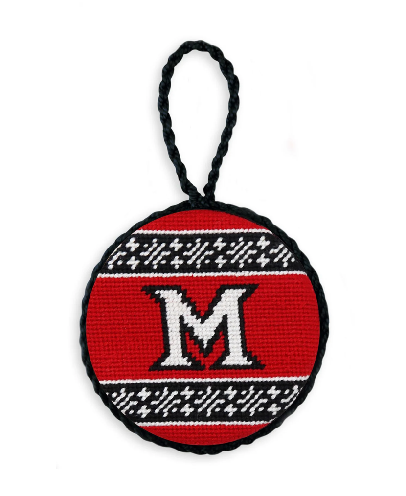 Miami of Ohio Fairisle Ornament