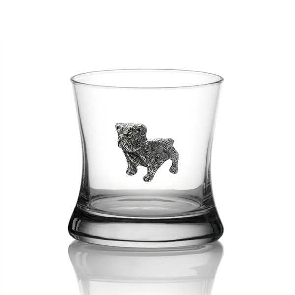 Bulldog Modern Rocks Glass/Tumbler