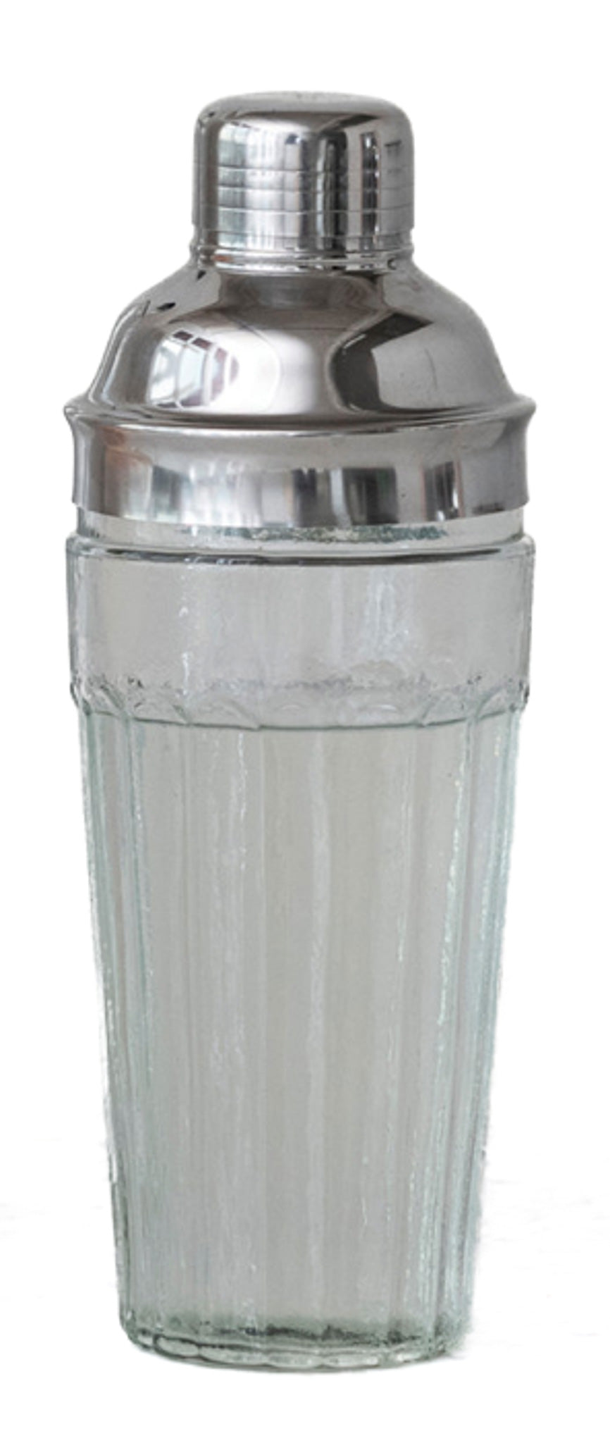 Glass Cocktail Shaker w/ Stainless Steel Top In Stock