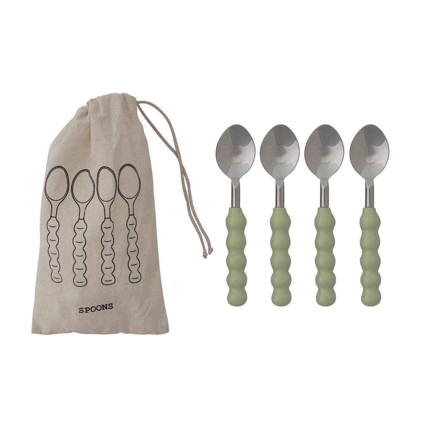 Enameled Ball Handles Spoons