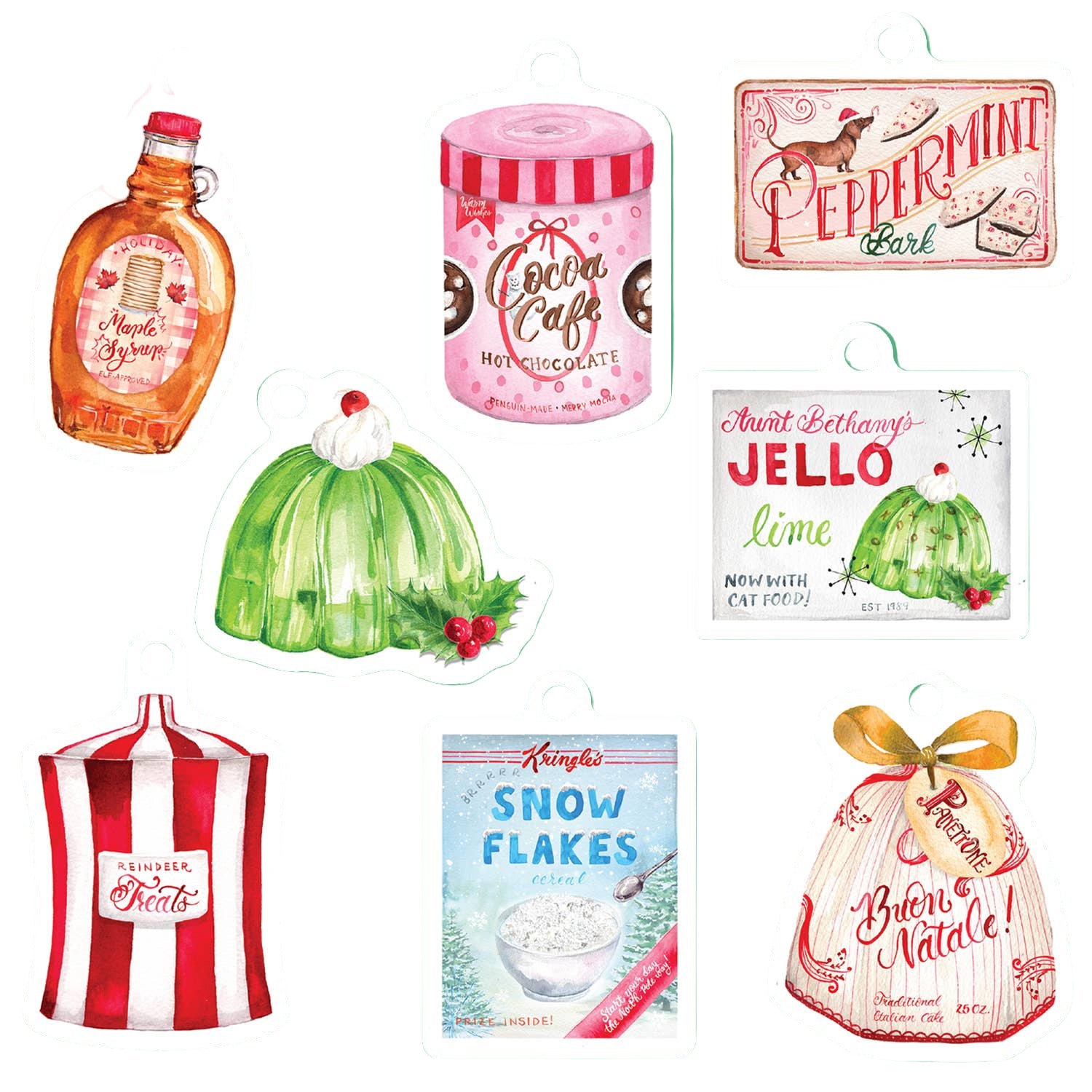 "Sweets and Treats" Holiday Die-Cut Gift Tag Set