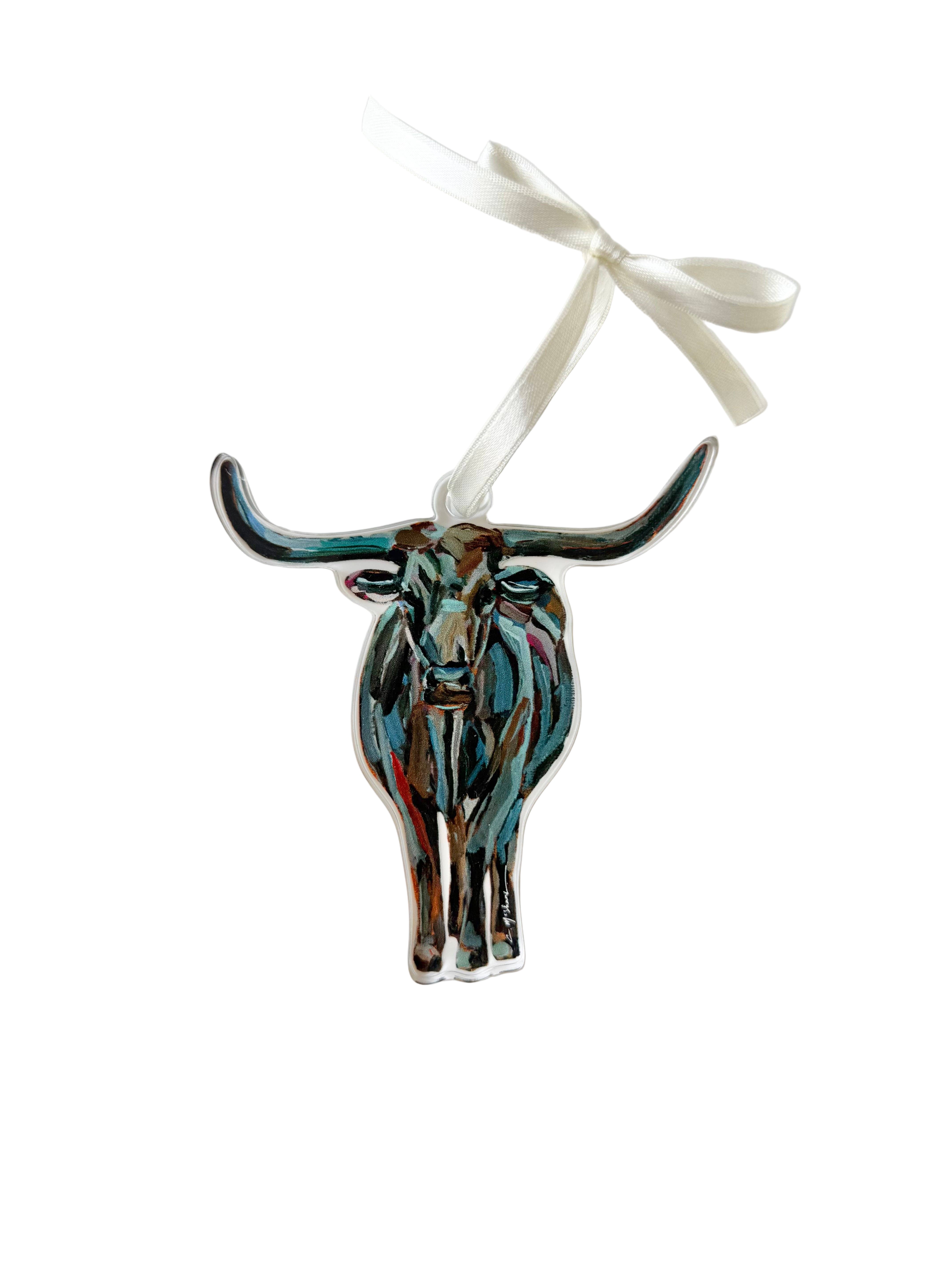 True Grit Longhorn Ornament