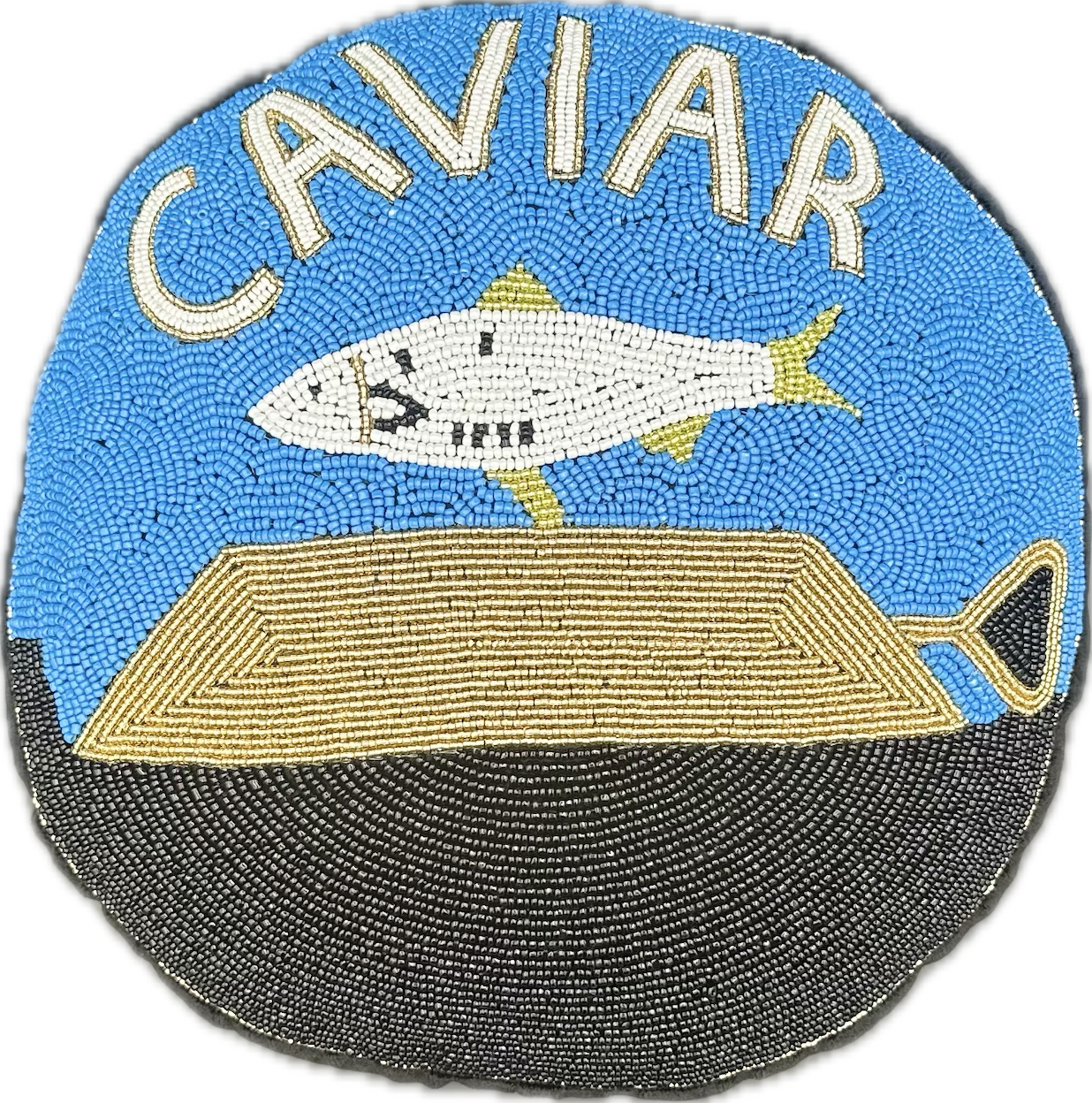 Caviar Beaded Pillow