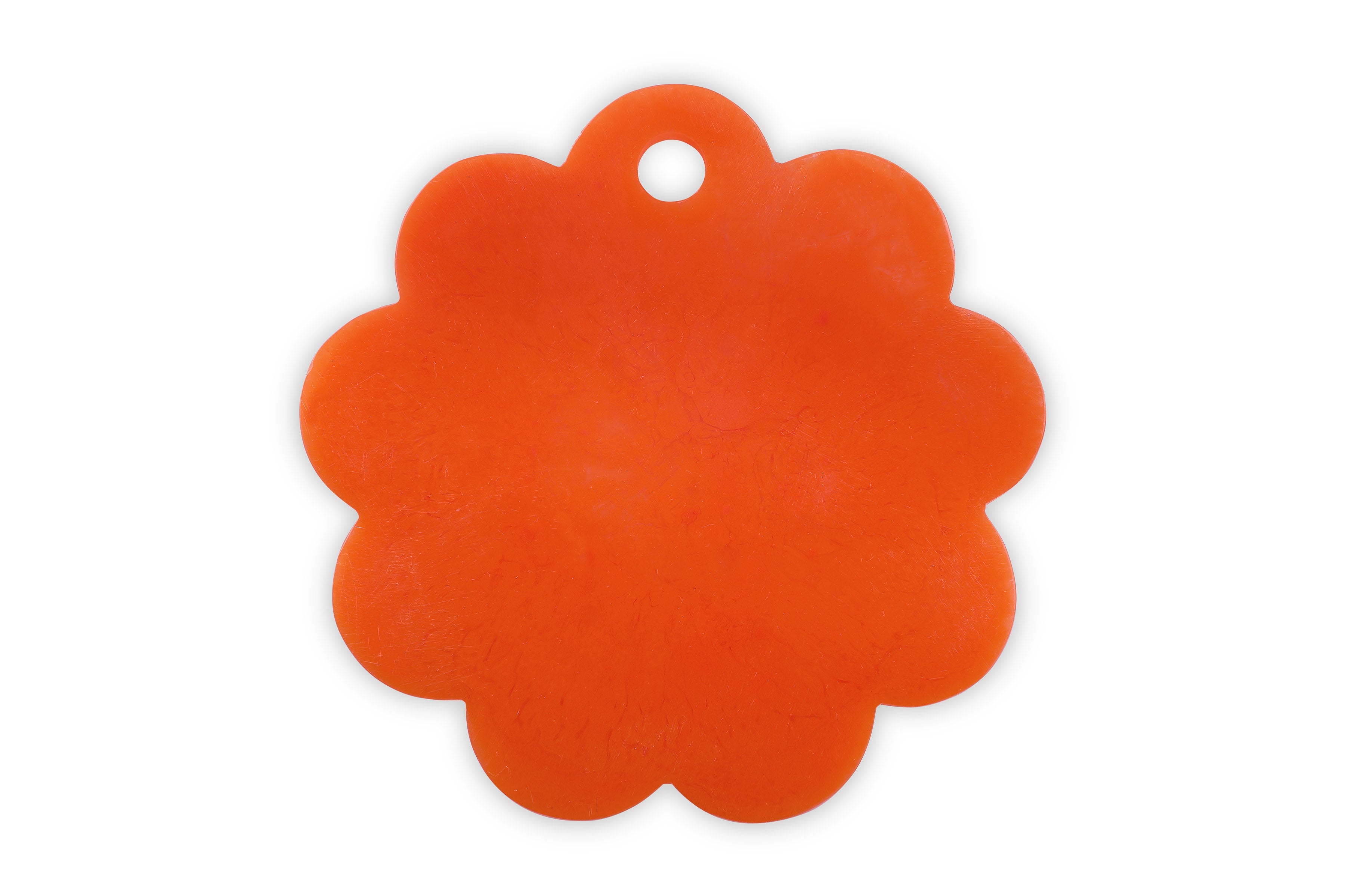 Scallop Resin Cheeseboard Orange