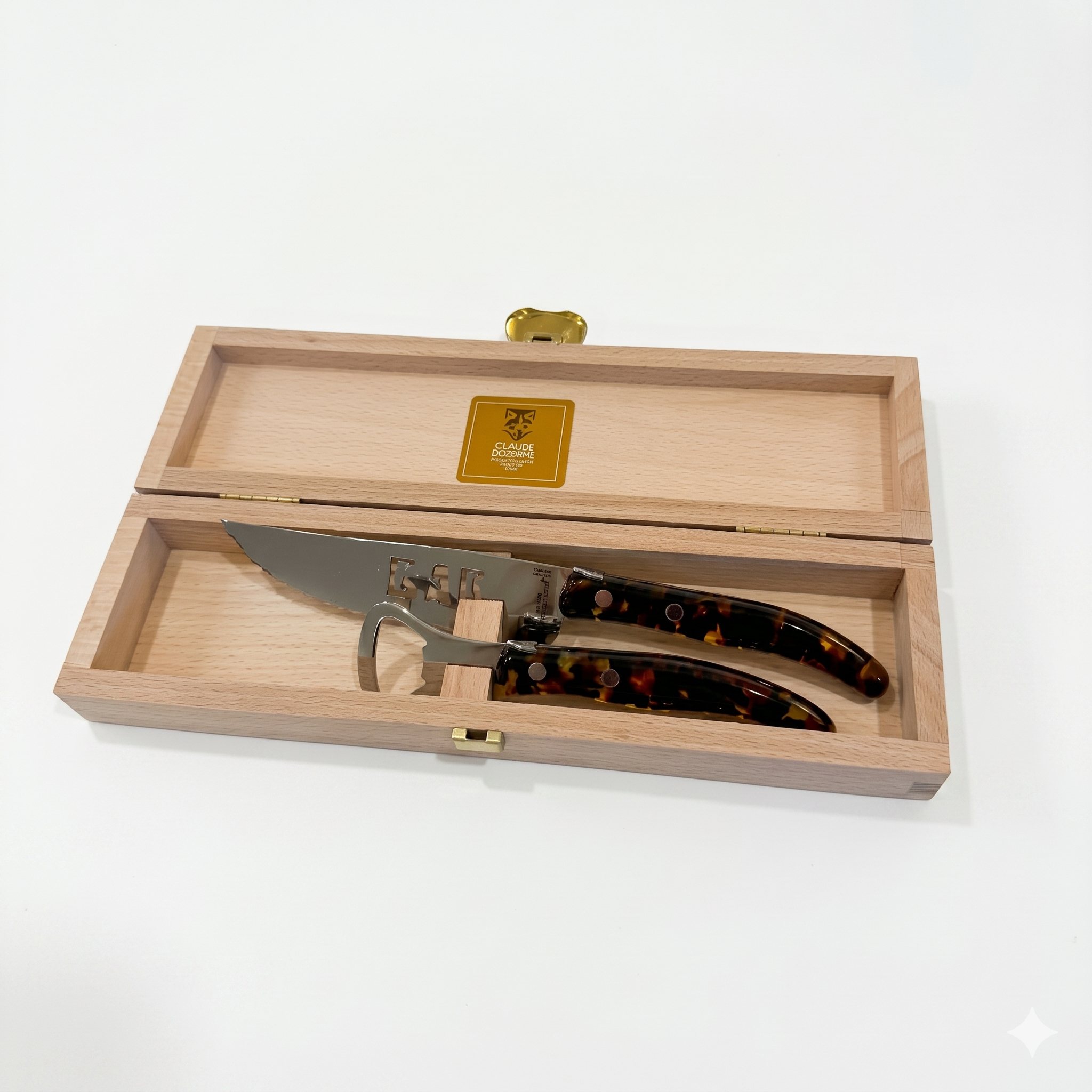 Wood box of Berlingot 2 Piece Bar set flake handle