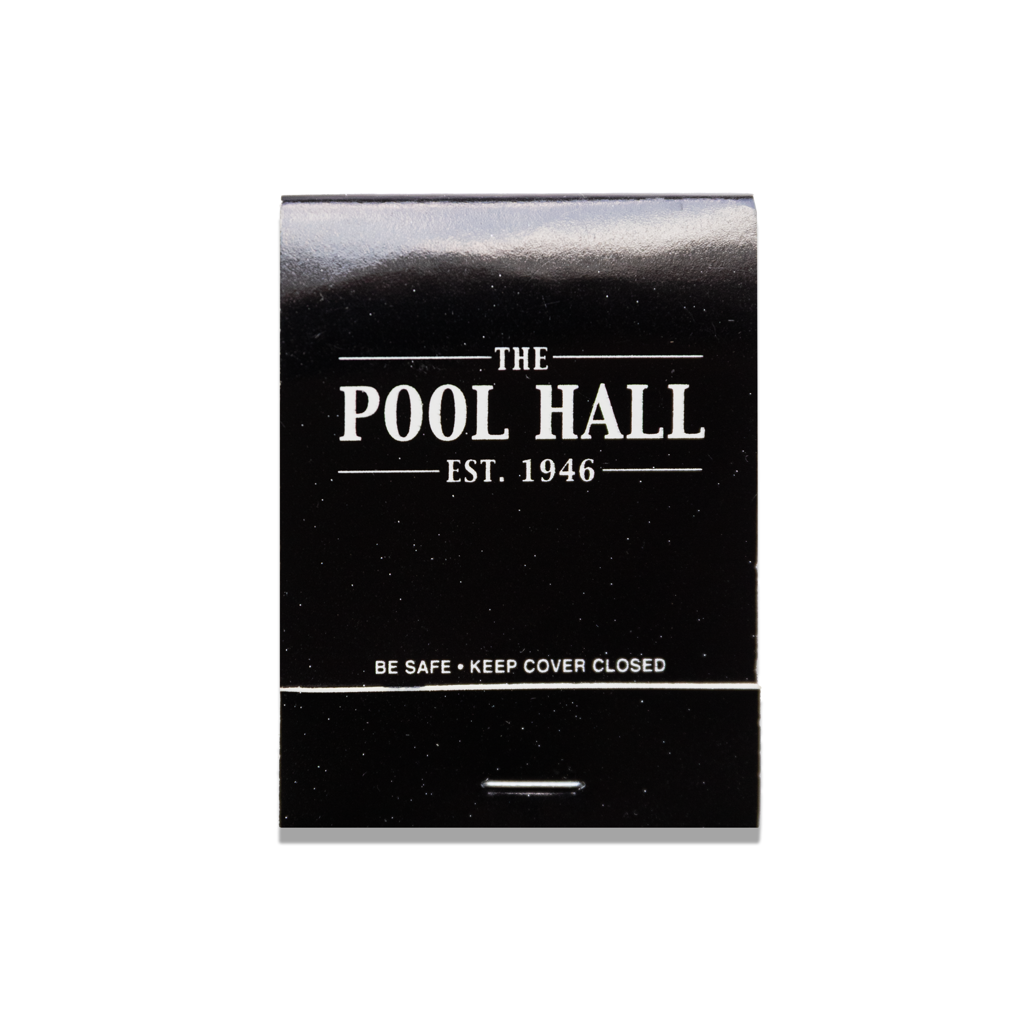 The Pool Hall (Black) Matchbook Print - Print Only