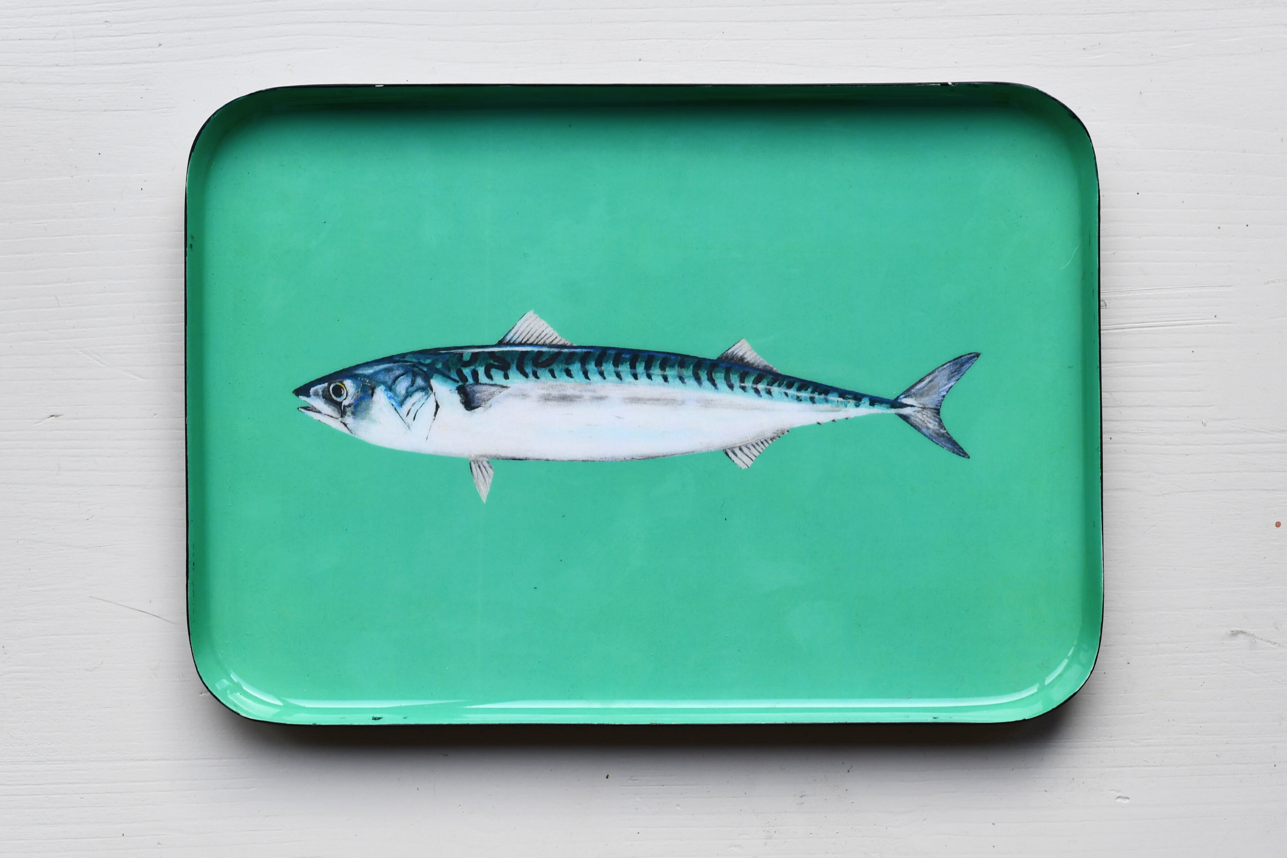 Le Maquereau (The Mackerel) Enamel Aluminum Tray