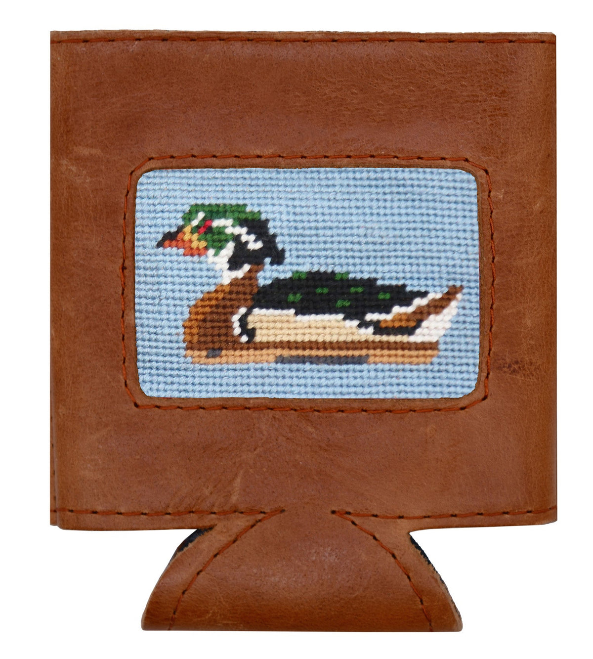 WOOD DUCK DECOY CAN COOLER