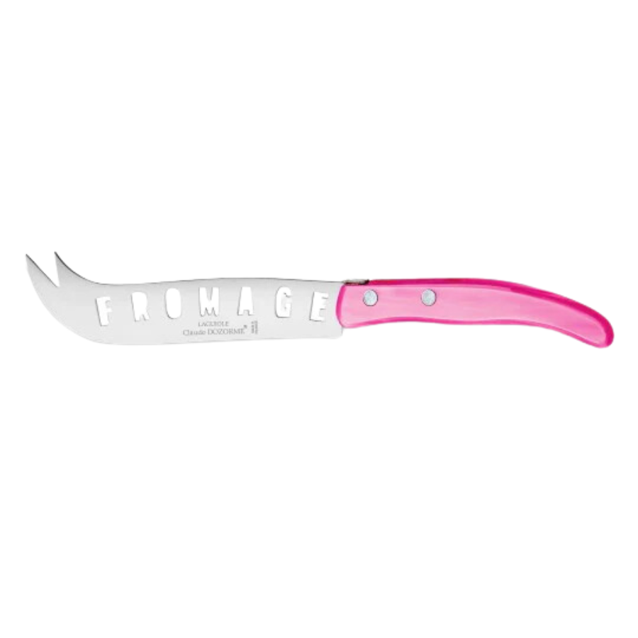 Box of Berlingot Cheese Knife - Pink Handle