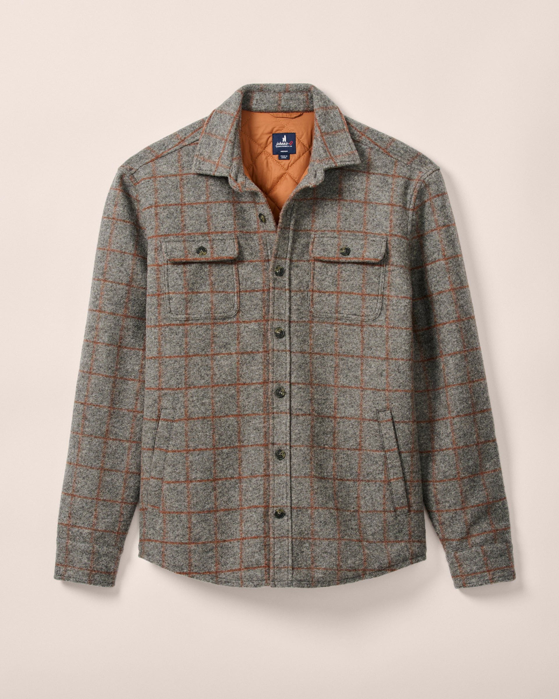 McDowell Wool Quilt-Lined Shacket