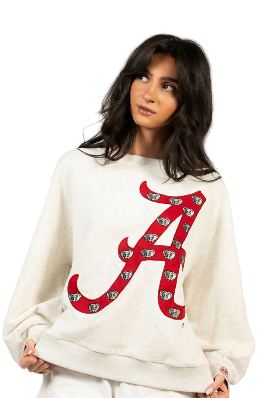 Alabama Oversized Printed Mascot Letter Sweatshirt