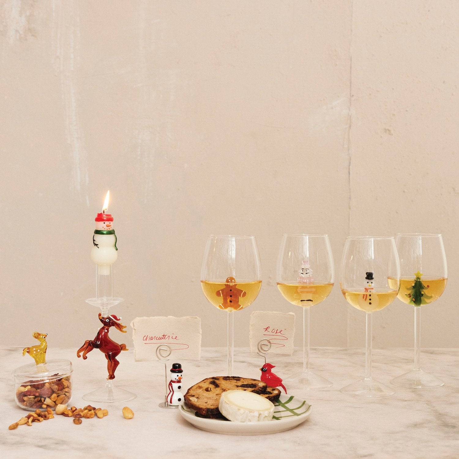 Glass Jar Reindeer Handle