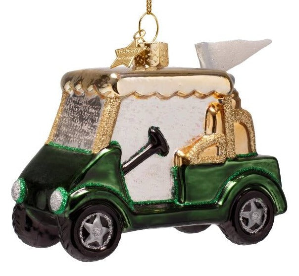 Green Golf Cart Ornament