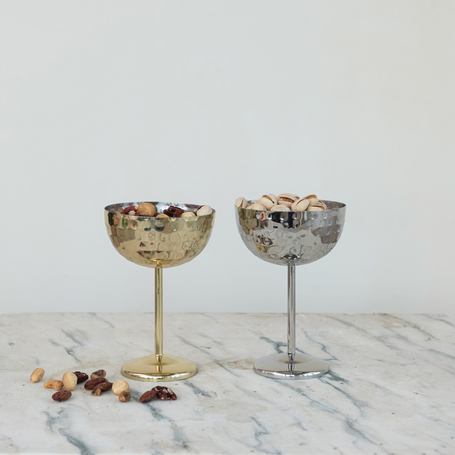 Silver Stainless Steel Coupe Glass