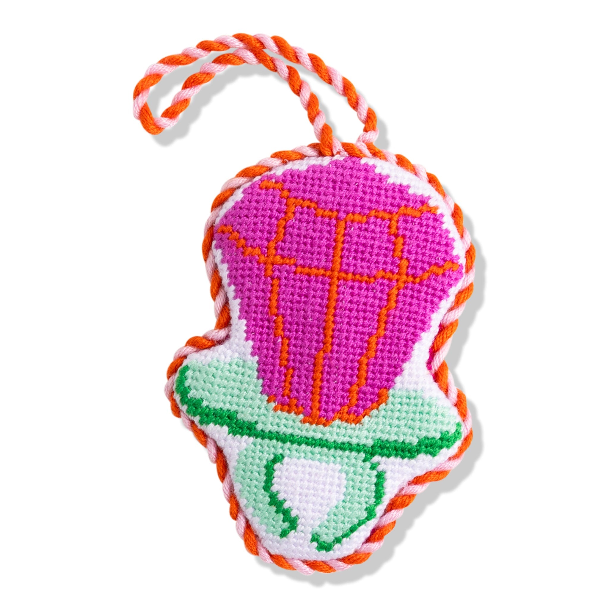 Needlepoint Ring Pop Ornament