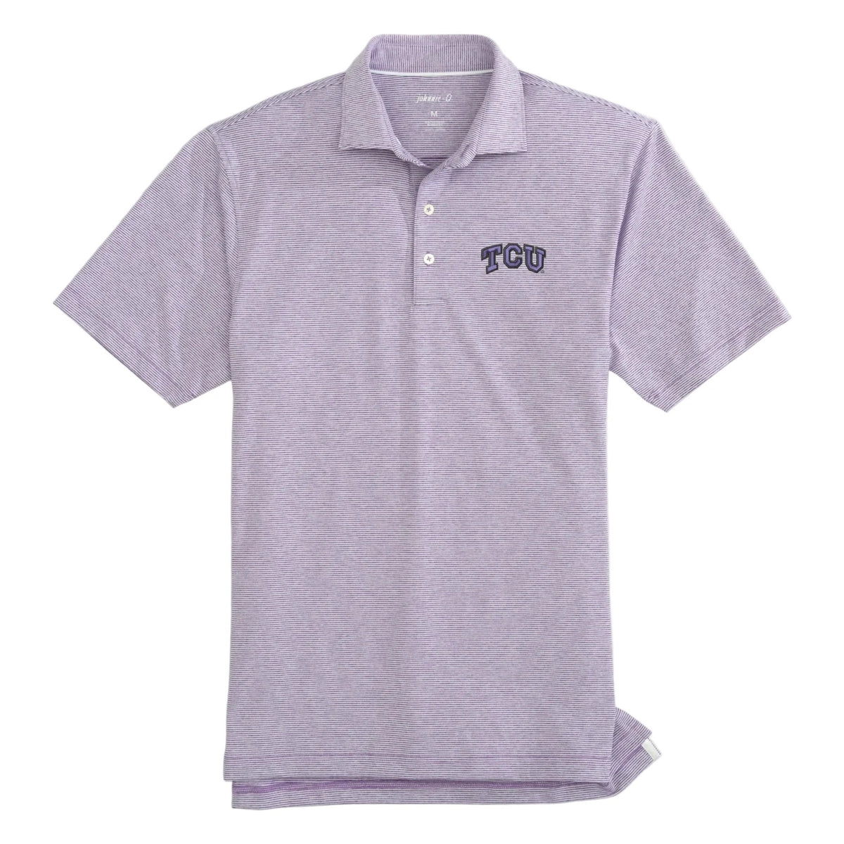 TCU Lyndon Striped Polo