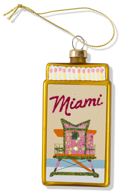 Miami Matchbook Ornament