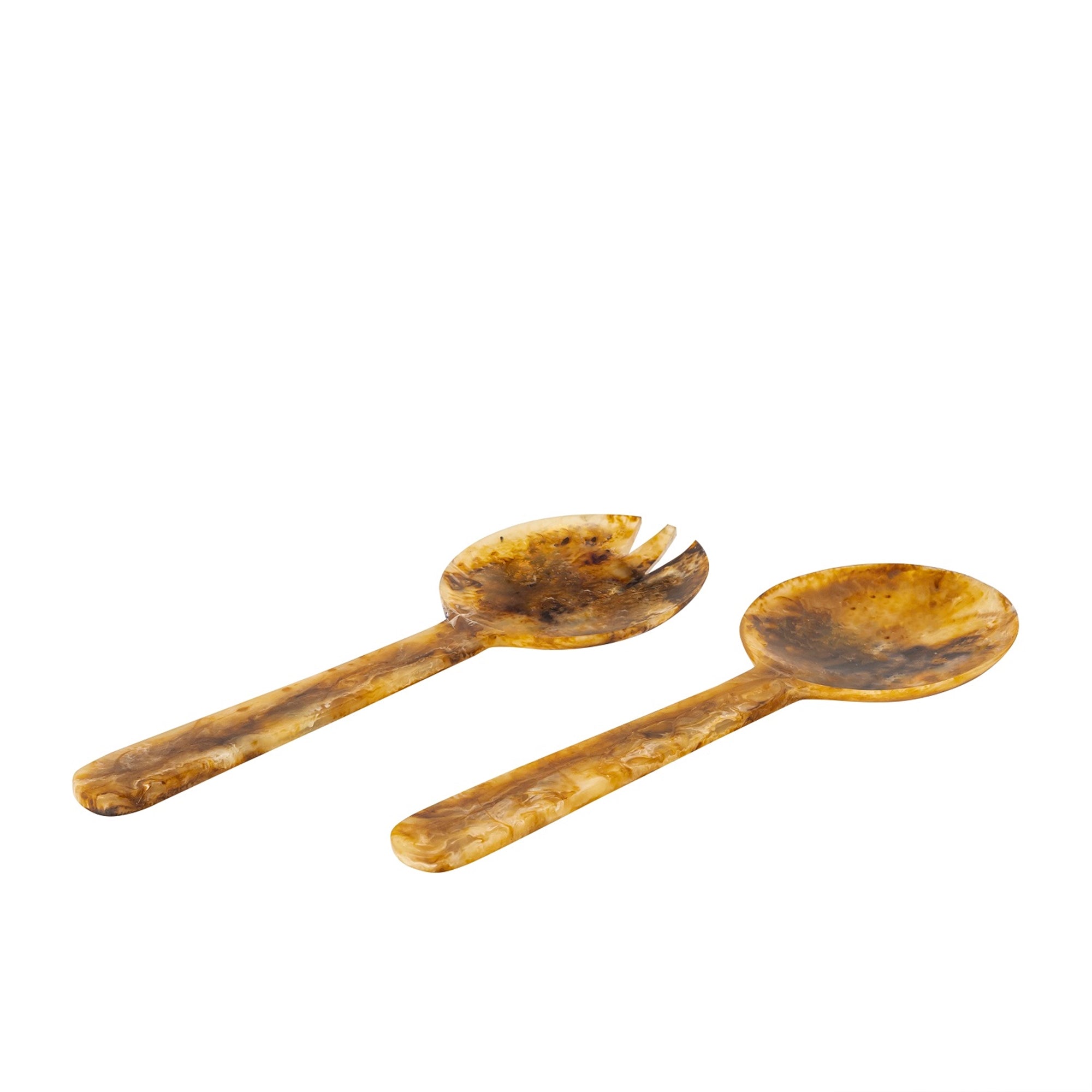 Tortoiseshell Salad Servers Set of 2