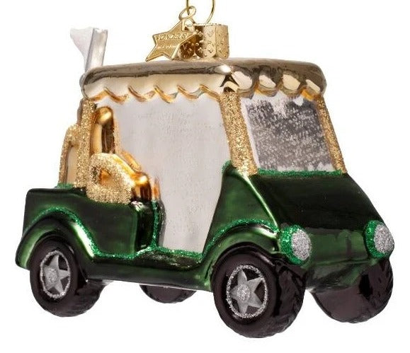 Green Golf Cart Ornament